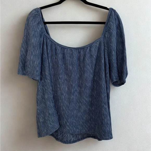 Anthropologie 9-H15 stcl Striped Peasant Blouse - Picture 1 of 6